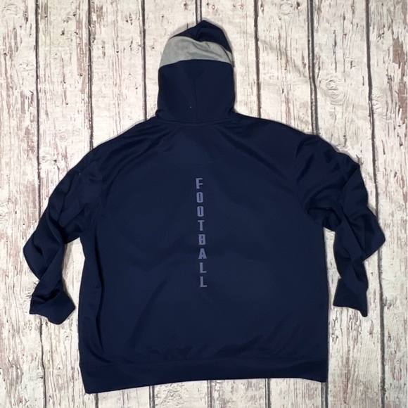 Villanova Wildcats Football Official Authentic Sporty Nike Dri - Fit Sweatshirt - Picture 2 of 7